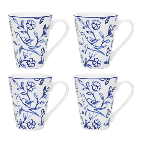 Porto Ginseng Mugs Set of 4 240ml Blue