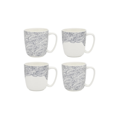 Adriatic Set 4 Mugs 300ml