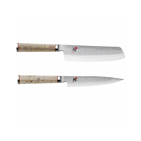 5000MCD Knife 2piece Set (Nakiri, Shotoh)