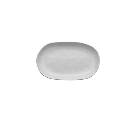 Speckle Milk Small Shallow Bowl