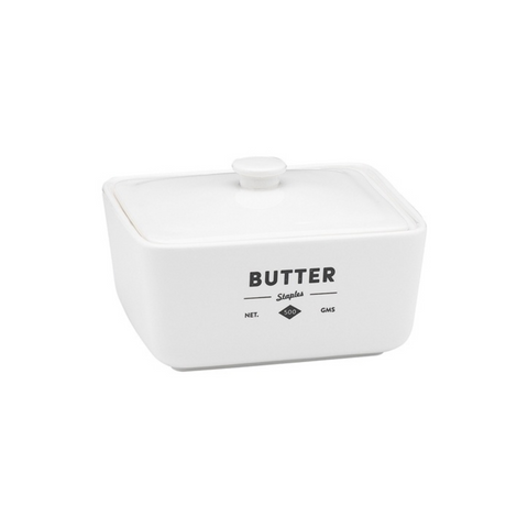 Staples Foundry Butter Dish & Lid