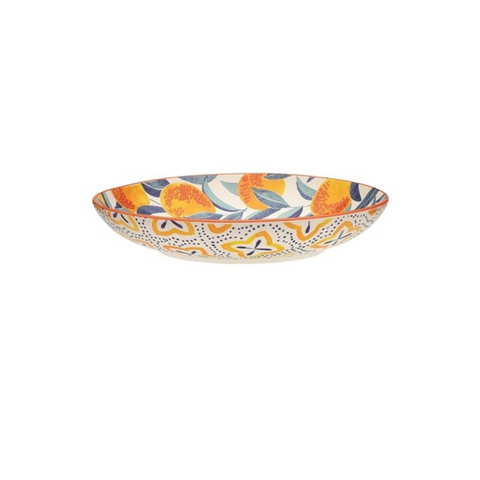 Punch Medium Shallow Bowl 25.8 X 26 X 5cm Orange