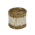 Beaded Napkin Ring - White