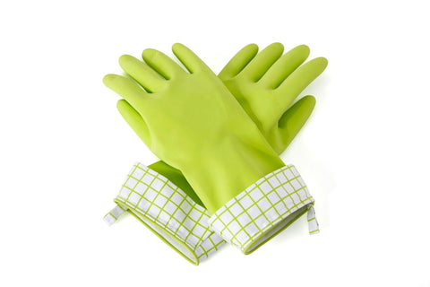 Natural Latex Cleaning Gloves Large - Green