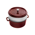 Round Cocotte with Steamer - 26cm Grenadine