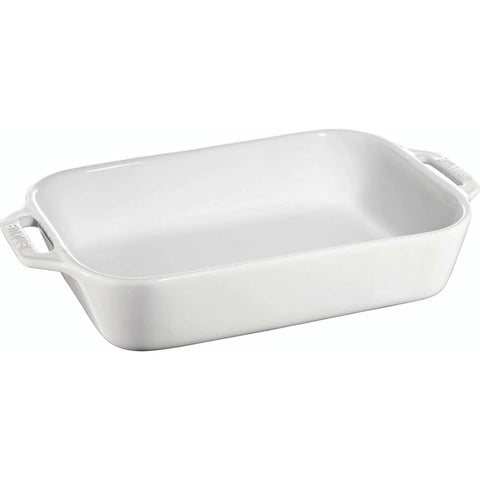 Ceramic Gratin Rectangular White - 27 x 20cm