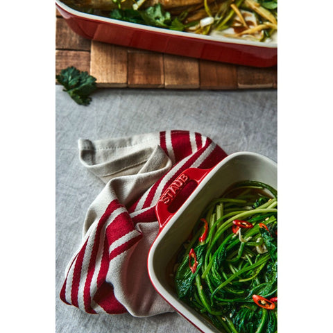 Ceramic Gratin Rectangular Cherry - 34 x 24cm