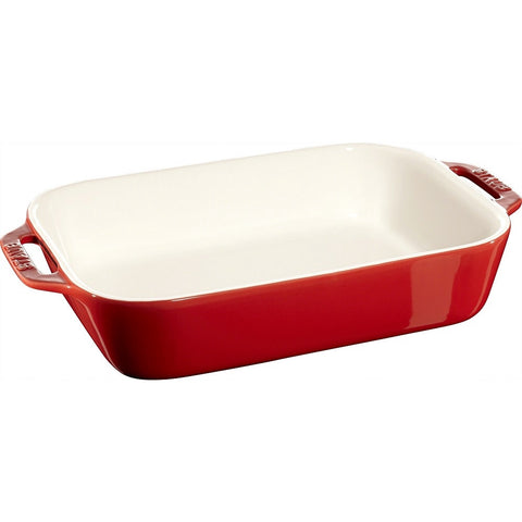 Ceramic Gratin Rectangular Cherry - 27 x 20cm