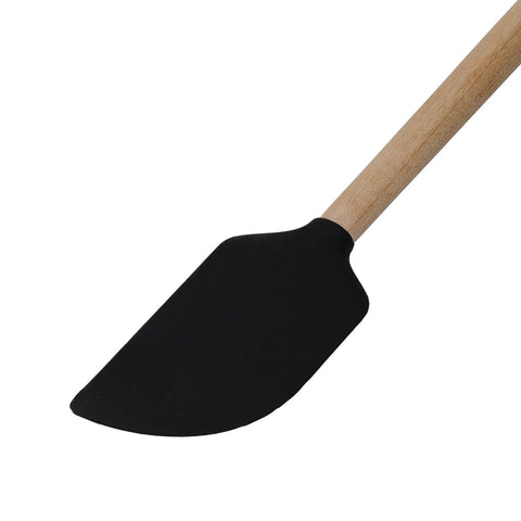Maple Handle Silicone Scraper Spatula