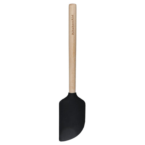 Maple Handle Silicone Scraper Spatula