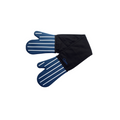 Silicone/ Fabric Double Oven Glove - Butchers Stripe