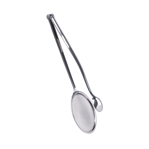 Cuisena Stainless Steel Frying Tongs And Strainer