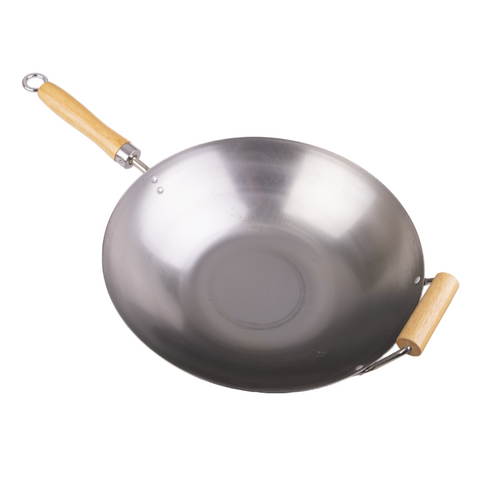 Carbon Steel Stir Fry Pan / Wok - 36Cm