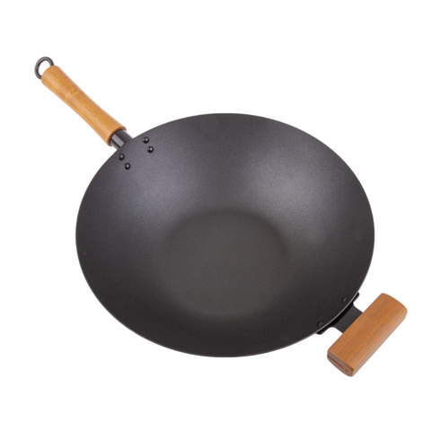 Non-Stick Excalibur Stir Fry Pan/Wok With Wood Handles - 36Cm Dia.