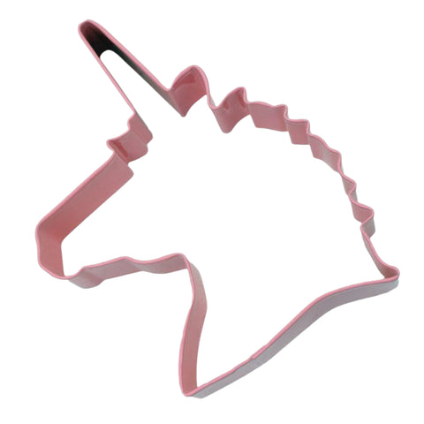 Unicorn Head Cookie Cutter 12cm - Pink / Pink