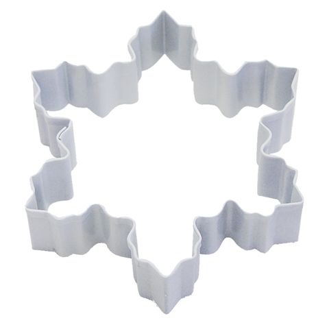 Snowflake Cookie Cutter 10cm - White