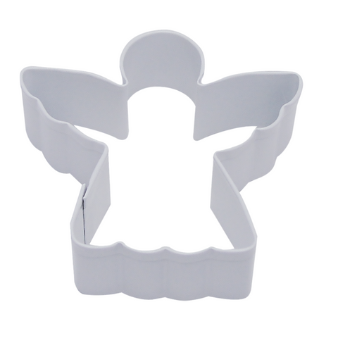 Angel Cookie Cutter 7.75cm - White / White