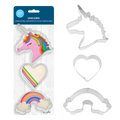 Stainless Steel Unicorn Cookie Cutter Set 3