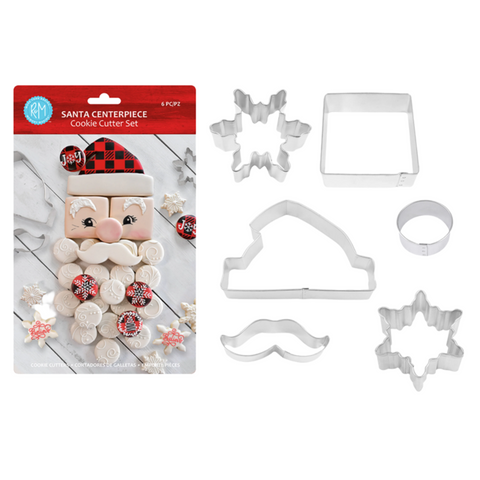 Santa Centerpiece Cookie Cutter Set 6