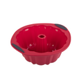 Silicone Bundt Cake Pan 24.5cm Dia. X 11cm - Red