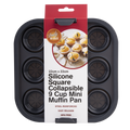 Square Collapsible 9 Cup Mini Muffin Pan 22 x 22cm