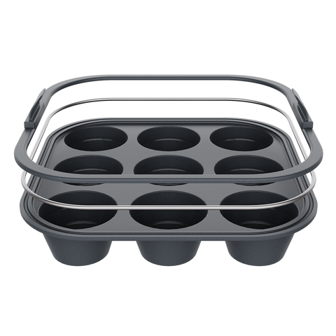 Square Collapsible 9 Cup Mini Muffin Pan 22 x 22cm