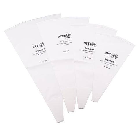 Cotton/PVC "Standard" Piping Bag No.01 28cm - White