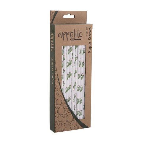 Paper Straws Pack 50 - Cactus