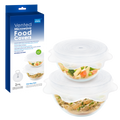 Vented Silicone Microwave Food Covers Set