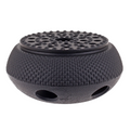 Cast Iron Teapot Warmer 13.5Cm Dia. - Fine Hobnail - Black / Black