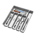 6 Compartment Cutlery Tray  - Soft Grey