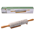 Grey Marble Rolling Pin With Cradle