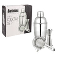 3 Piece Stainless Steel Cocktail Set