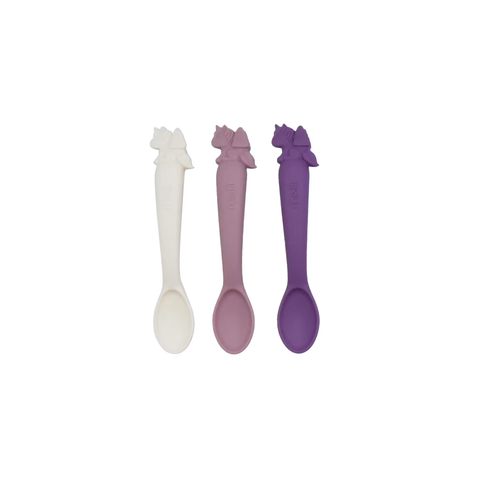 Luxe Silicone Spoons 3 Pack - Unicorn