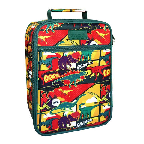 Style 225 Insulated Junior Lunch Tote - Dinosaurs