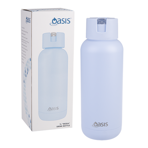 Oasis Ceramic Lined Stainless Steel Triple Wall Insulated - Drink Bottle 1L(6 Colors)