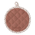 Trattoria Set Of 2 Round Pot Holders Rust