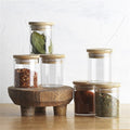 Pantry Round Spice Jar Set Of 6 Burish Logo On Lid 5.7Cm / 200Ml