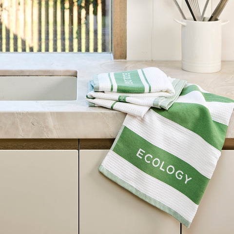 Fold Set of 3 Tea Towel 50x75 Sage