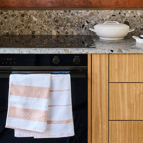 Fold Set of 3 Tea Towel 50x75 Rose