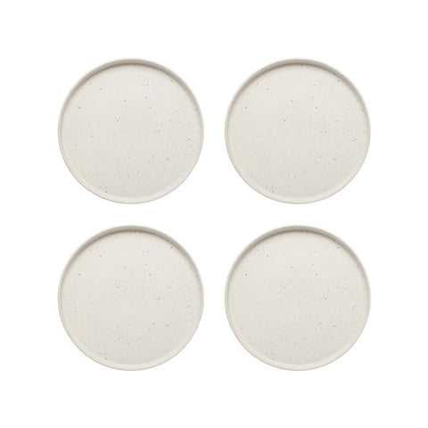 Domus Set of 4 Side Plates Ecru 22cm