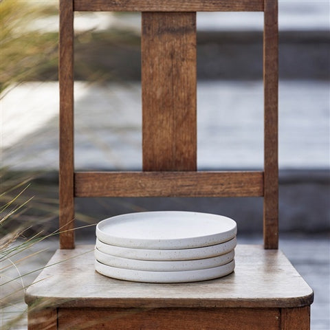 Domus Set of 4 Side Plates Ecru 22cm