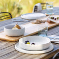 Domus Dinner Bowl 21.5cm Ecru Set of 4