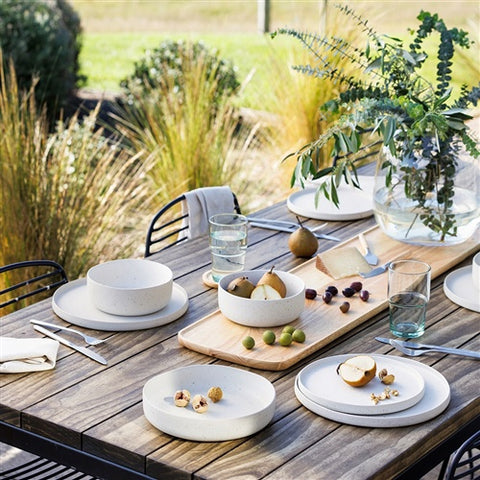 Domus Dinner Bowl 21.5cm Ecru Set of 4