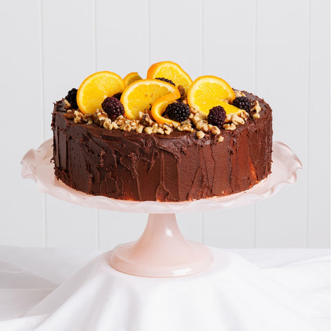 Ruffle Cake Std 33cm Pink Salt