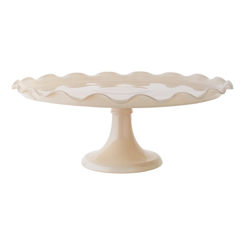 Ruffle Cake Stand 33cm Pink Salt