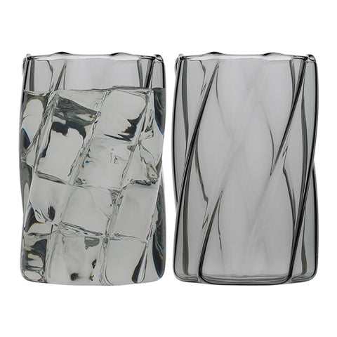 Aurora Set of 4 Hi Ball 420ml Smoke