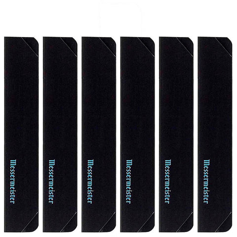Black 6 Piece Steak Knife Edge Guard Set
