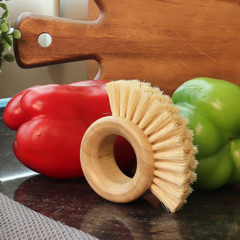White Magic Eco Basics Plastic Free Vegetable Brush