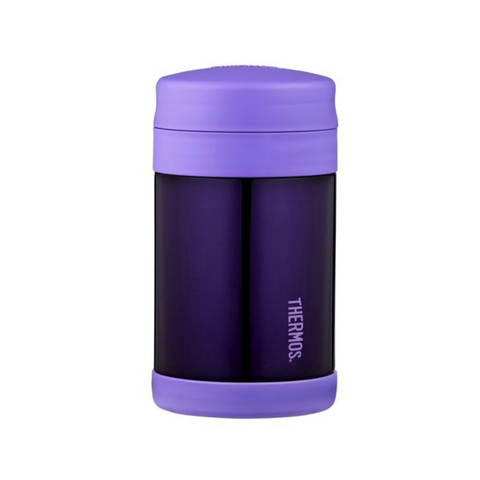 470ml Funtainer Stainless Steel Vacuum Insulated Food Jar With Spoon - Purple